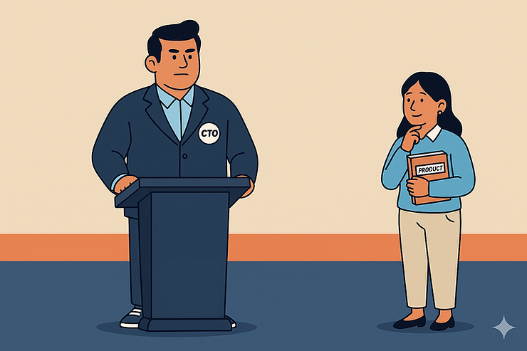 Once the storyteller for the product, the product manager now often listens from the sidelines